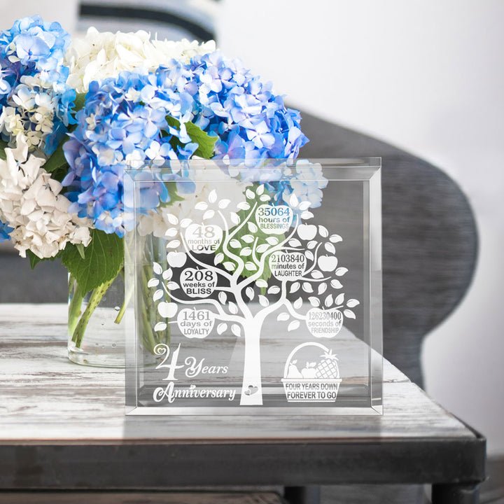 4 Years Wedding Anniversary Keepsake