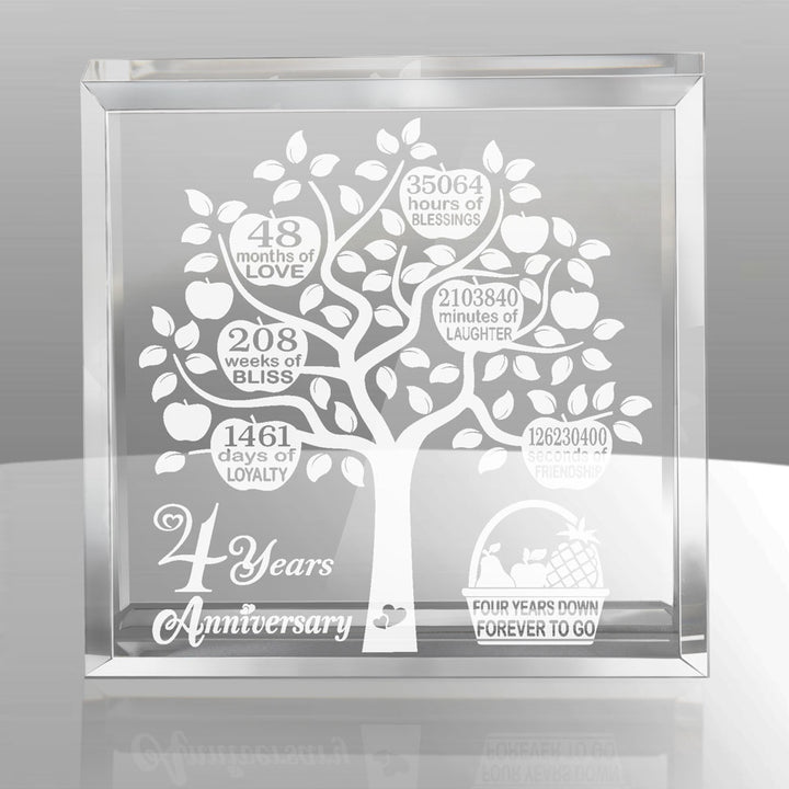 4 Years Wedding Anniversary Keepsake