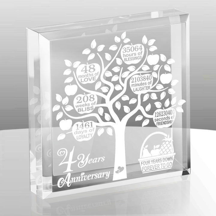 4 Years Wedding Anniversary Keepsake