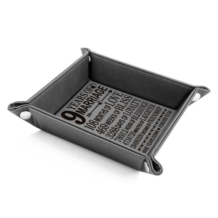 9th Anniversary Leather Tray