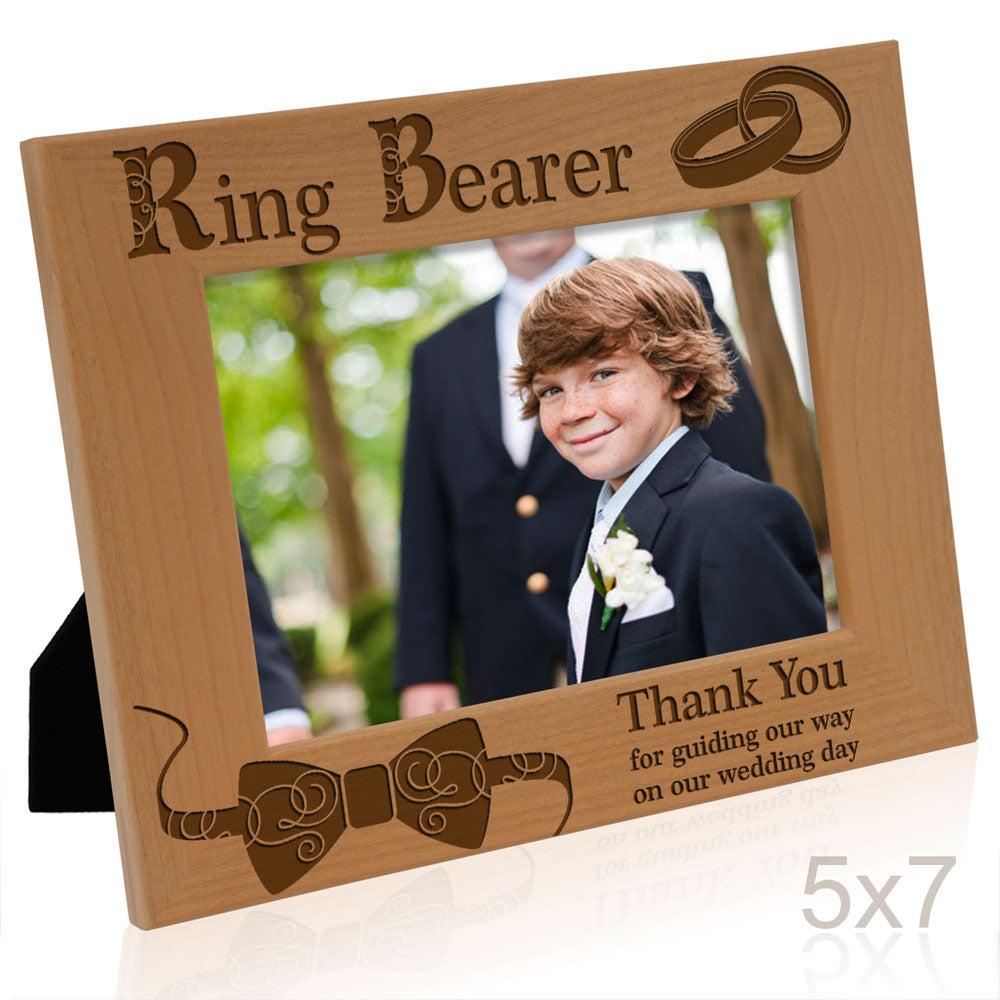 Flower Girl Wood Frame, Ring Bearer Wood Frame - Main Image