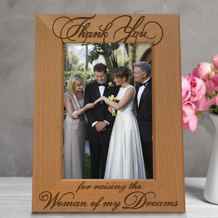 Thank You for Raising the Woman of My Dreams Wood Frame