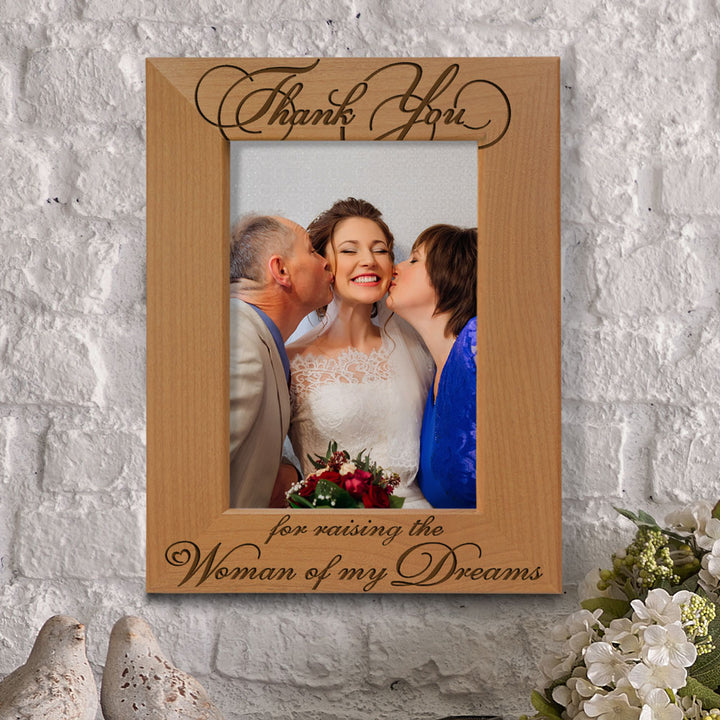 Thank You for Raising the Woman of My Dreams Wood Frame