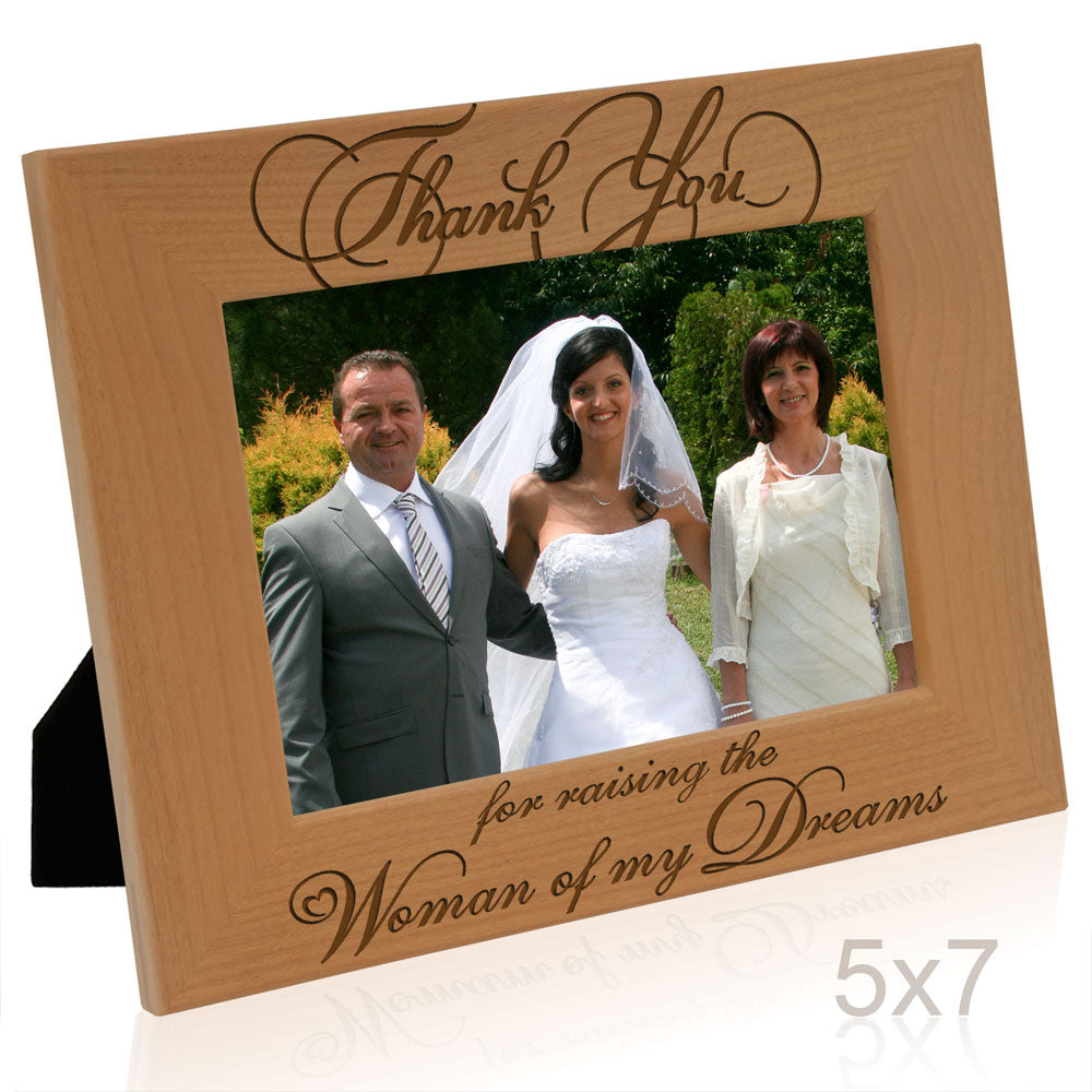 Thank You for Raising the Woman of My Dreams Wood Frame