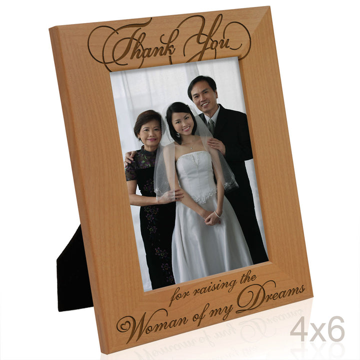 Thank You for Raising the Woman of My Dreams Wood Frame