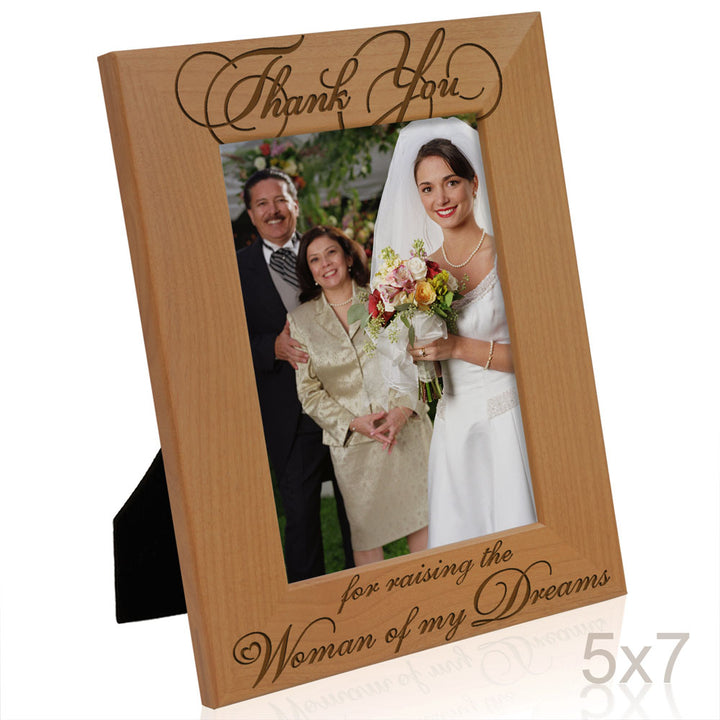 Thank You for Raising the Woman of My Dreams Wood Frame