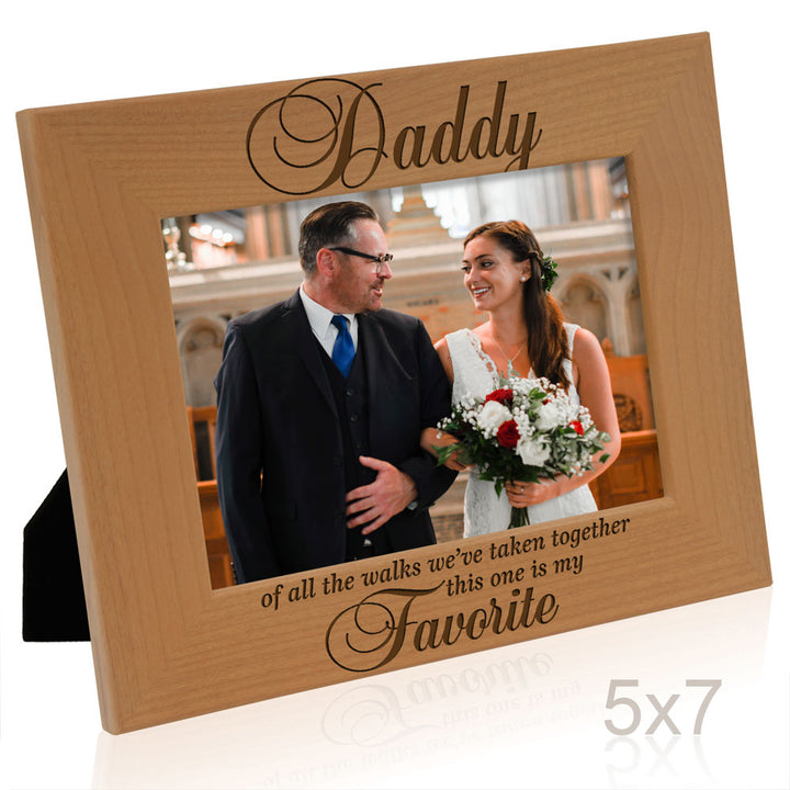 Dad Favorite Walk Wood Frame, Daddy Favorite Walk Wood Frame