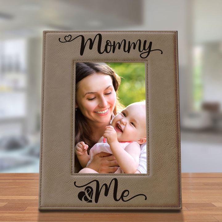 Mommy and Me Leather Frame