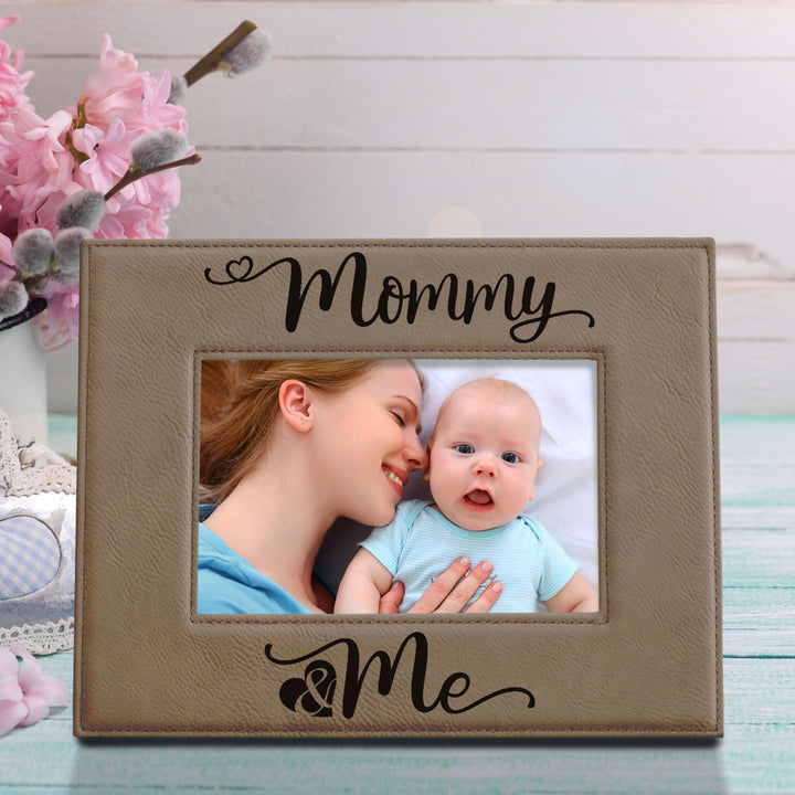 Mommy and Me Leather Frame