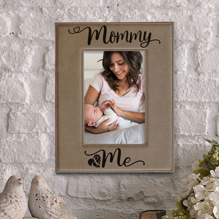 Mommy and Me Leather Frame