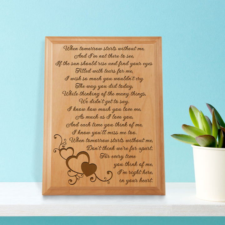 A Letter From Heaven Wood Plaque