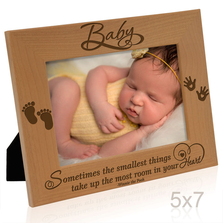 Baby, Sometimes The Smallest Things Wood Frame