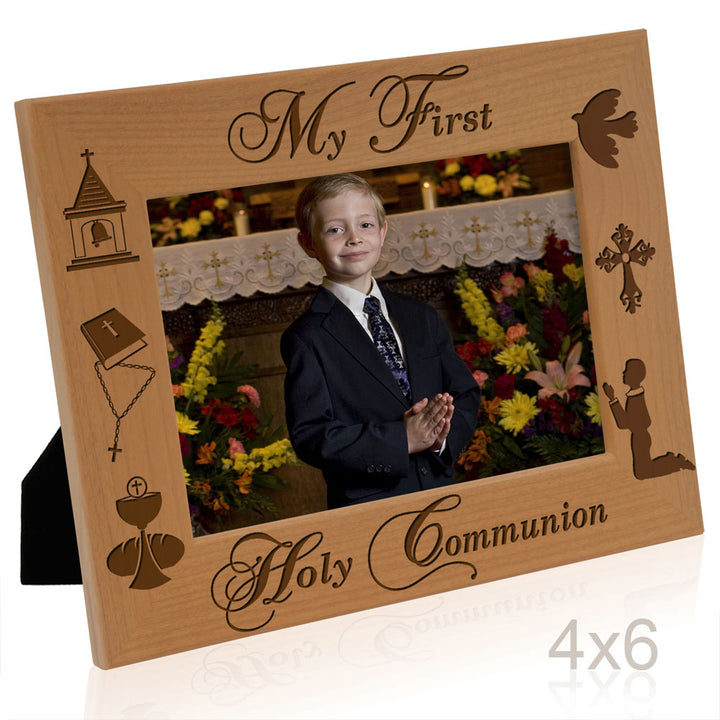 First Holy Communion Wood Frame