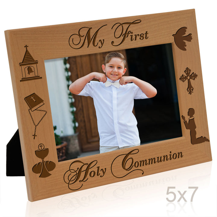 First Holy Communion Wood Frame