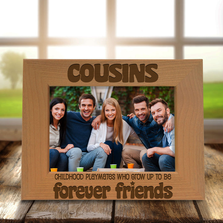 Cousins Forever Friends Wood Frame