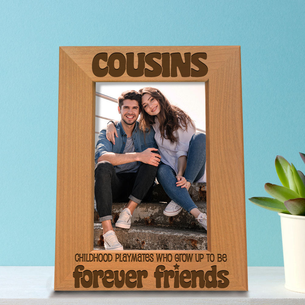 Cousins Forever Friends Wood Frame