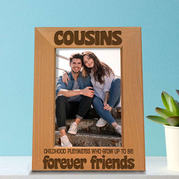 Cousins Forever Friends Wood Frame