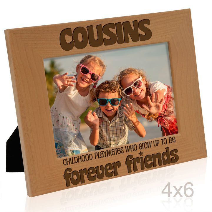 Cousins Forever Friends Wood Frame