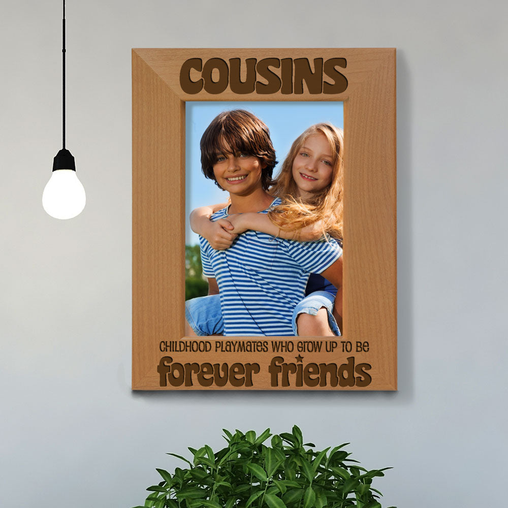 Cousins Forever Friends Wood Frame