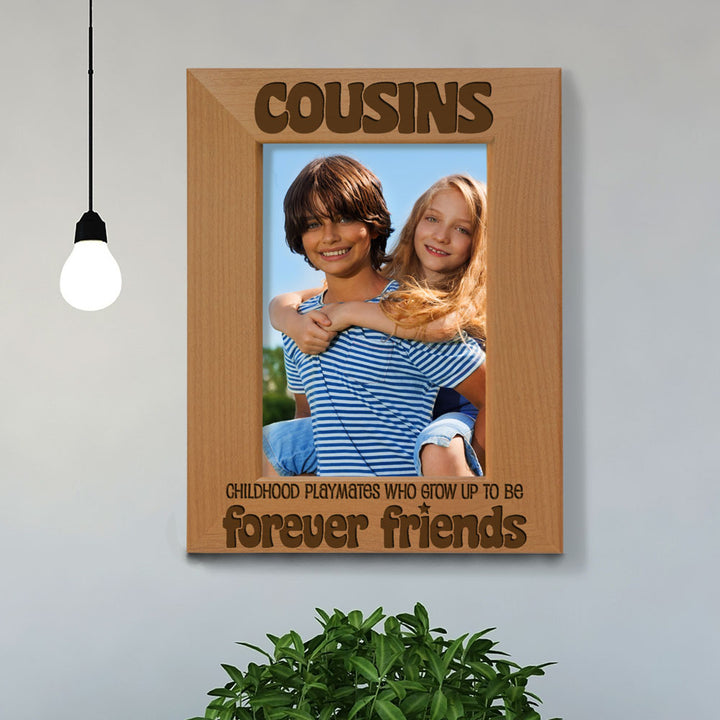 Cousins Forever Friends Wood Frame