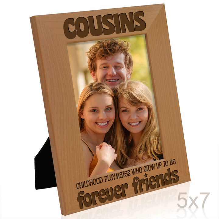 Cousins Forever Friends Wood Frame
