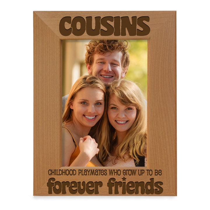 Cousins Forever Friends Wood Frame