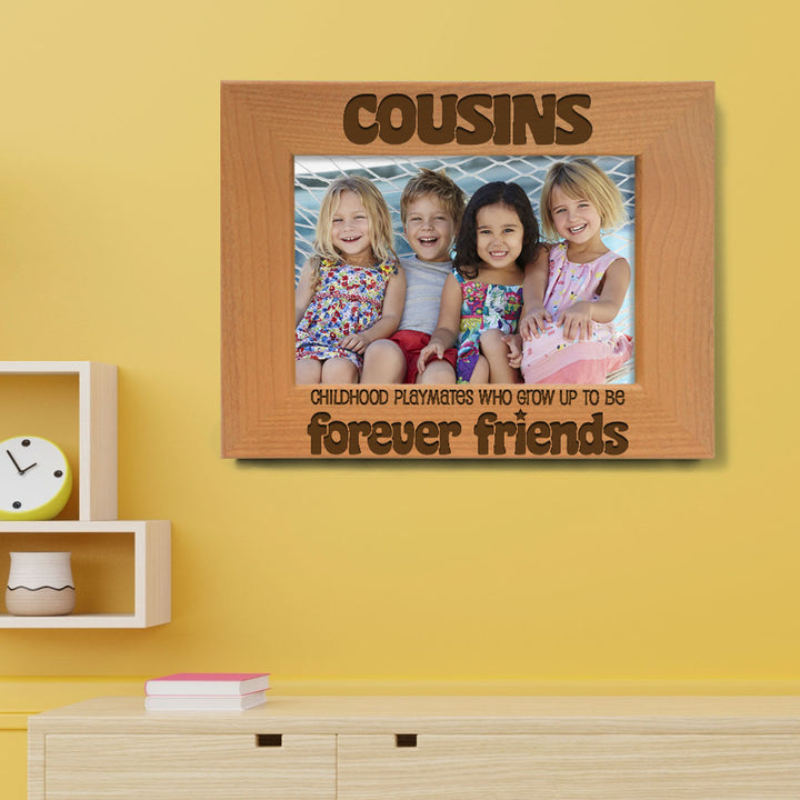 Cousins Forever Friends Wood Frame