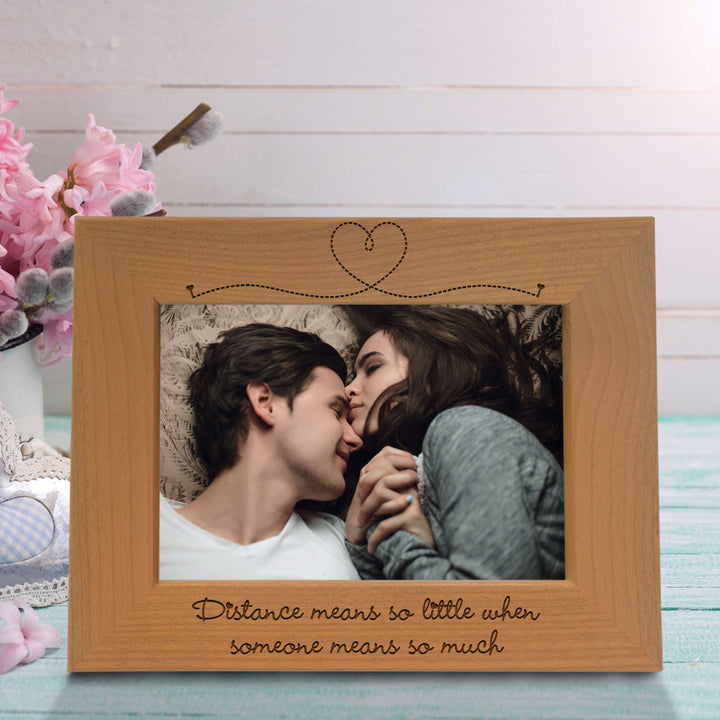 Distance Means So Little Wood Frame