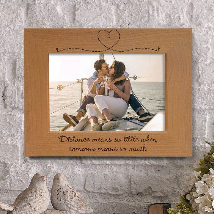 Distance Means So Little Wood Frame