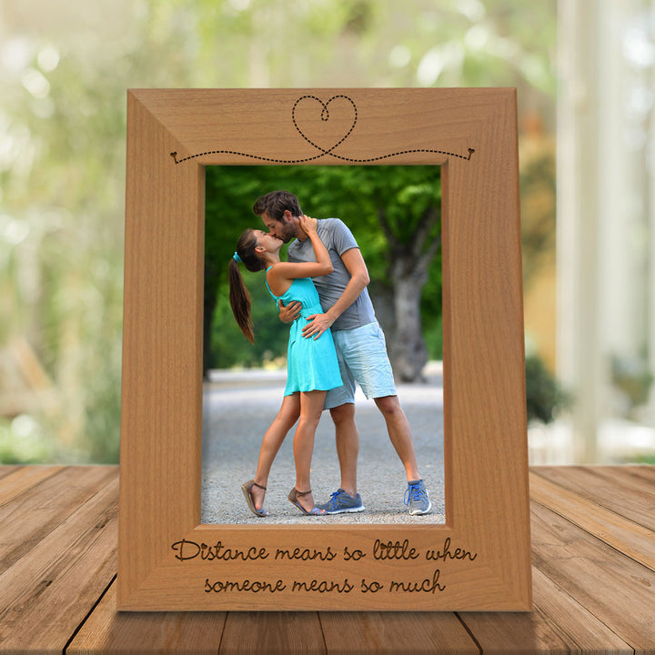 Distance Means So Little Wood Frame