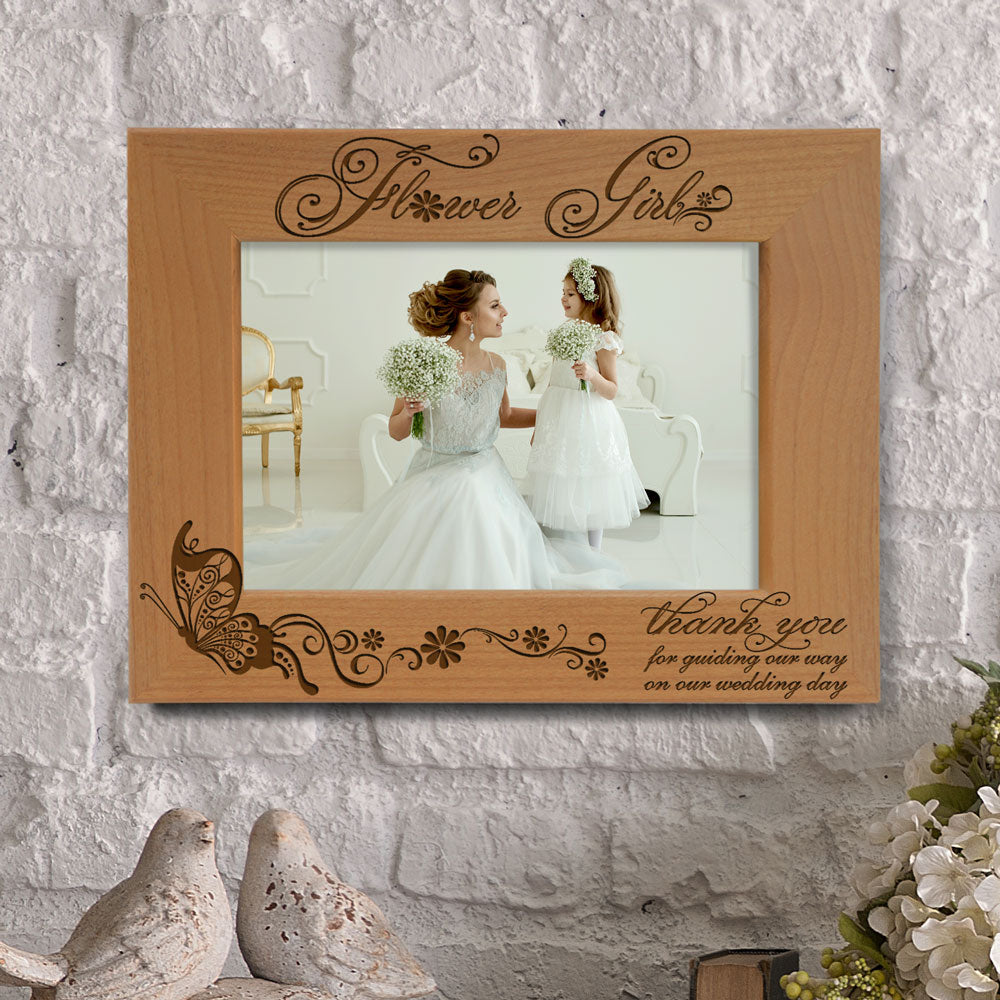 Flower Girl Wood Frame, Ring Bearer Wood Frame
