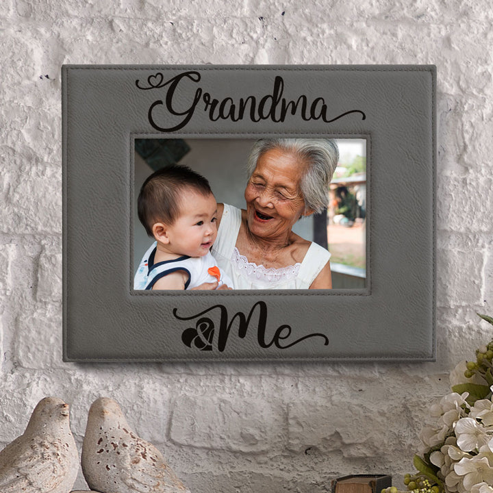 Grandma and Me Leather Frame