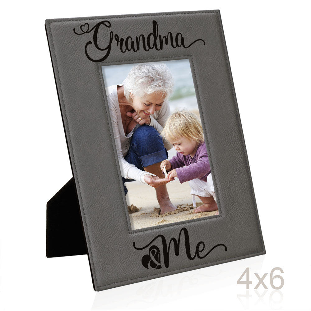 Grandma and Me Leather Frame