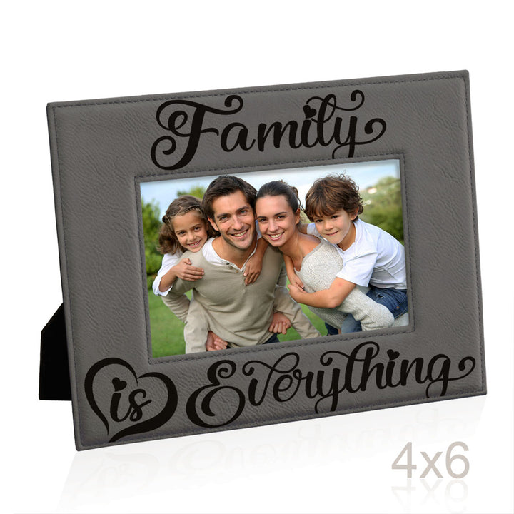 Family is Everything Leather Frame