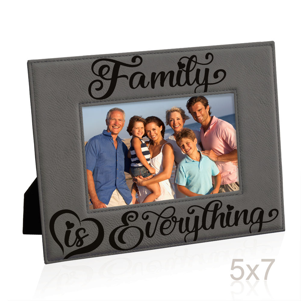 Family is Everything Leather Frame