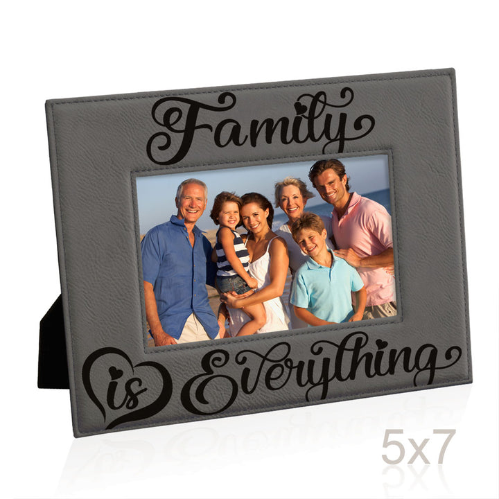 Family is Everything Leather Frame
