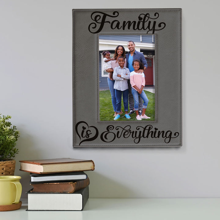 Family is Everything Leather Frame