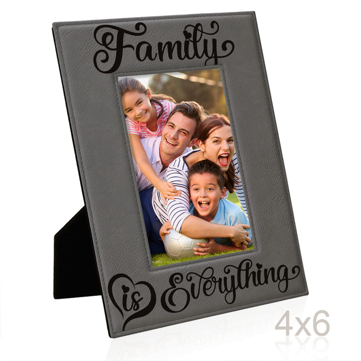 Family is Everything Leather Frame