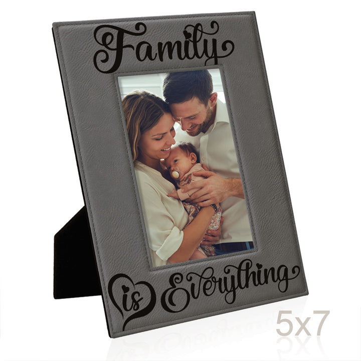 Family is Everything Leather Frame