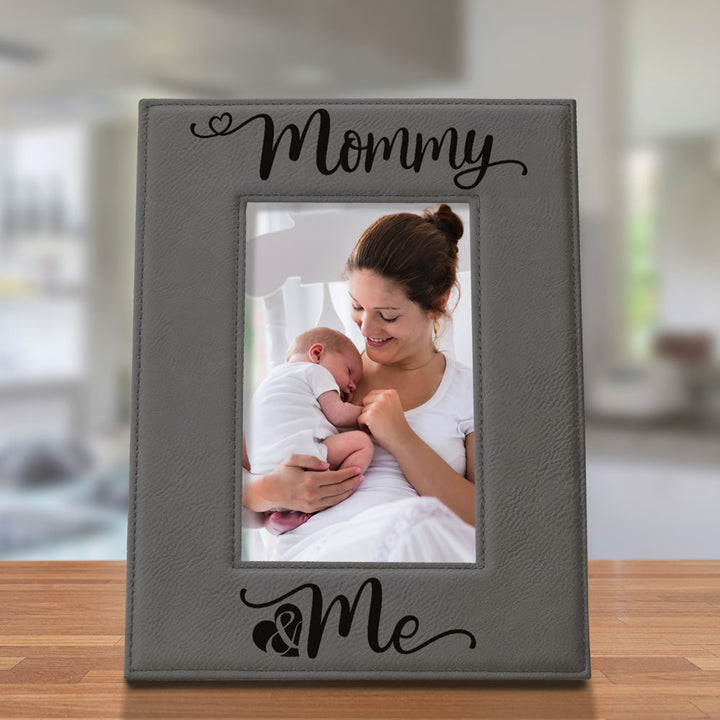 Mommy and Me Leather Frame