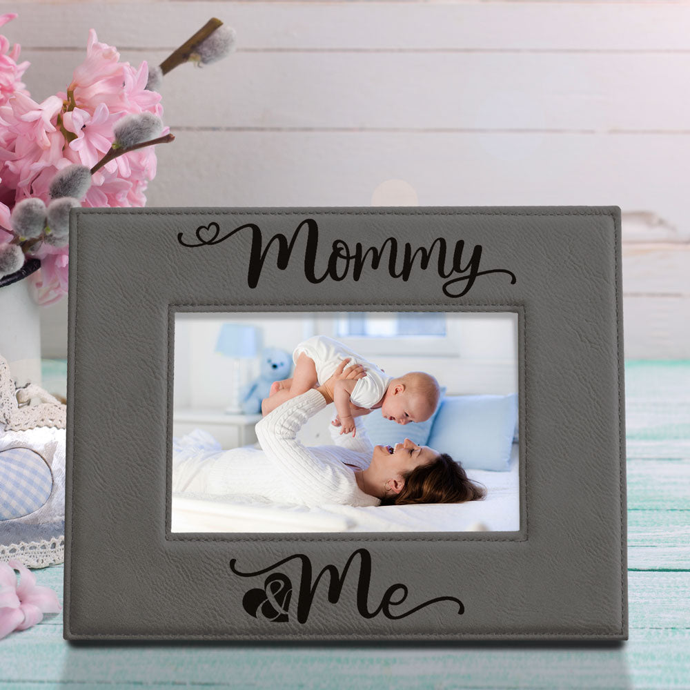 Mommy and Me Leather Frame