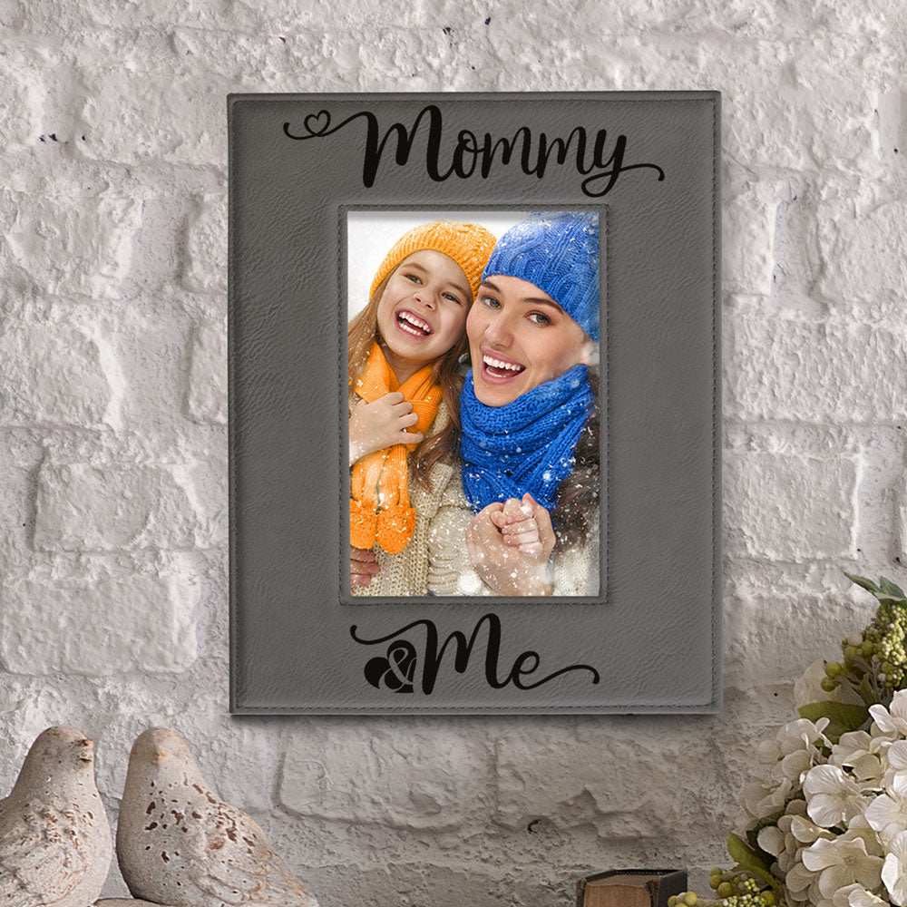 Mommy and Me Leather Frame