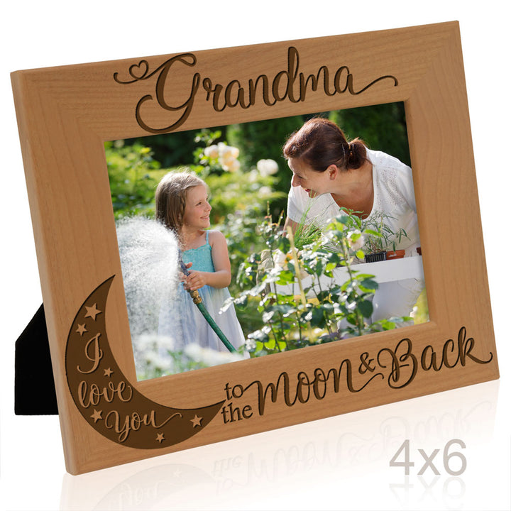 I Love You to the Moon and Back - Grandparents Frame