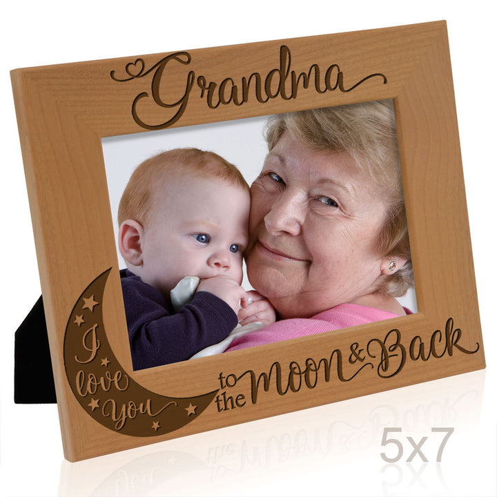 I Love You to the Moon and Back - Grandparents Frame