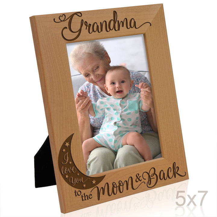 I Love You to the Moon and Back - Grandparents Frame