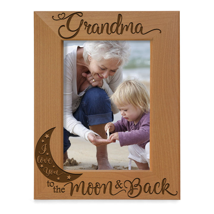 I Love You to the Moon and Back - Grandparents Frame