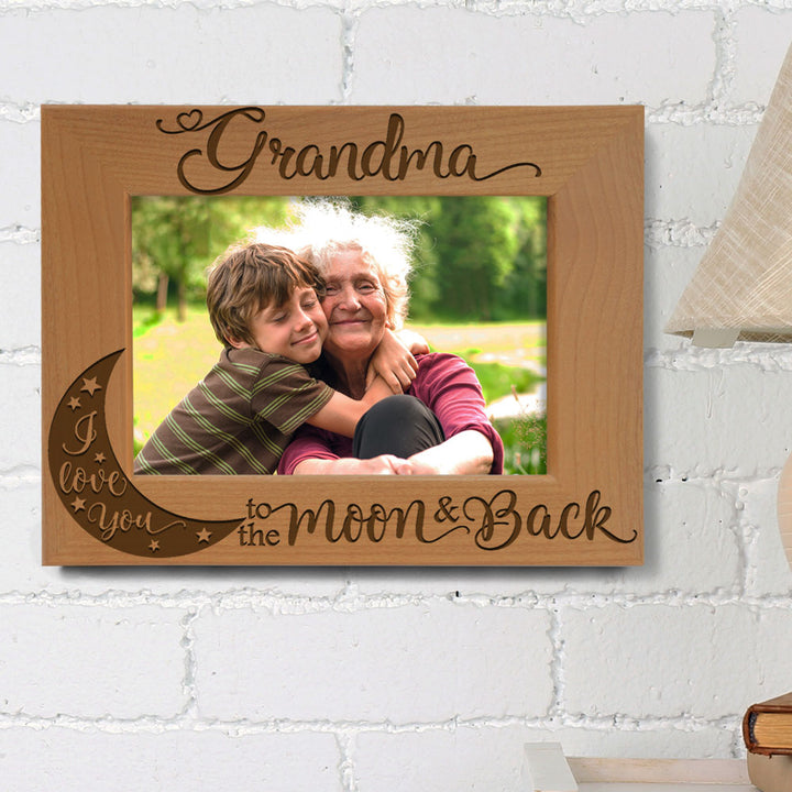 I Love You to the Moon and Back - Grandparents Frame