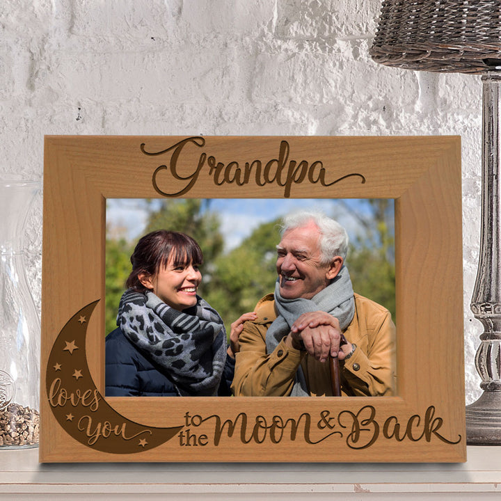 I Love You to the Moon and Back - Grandparents Frame