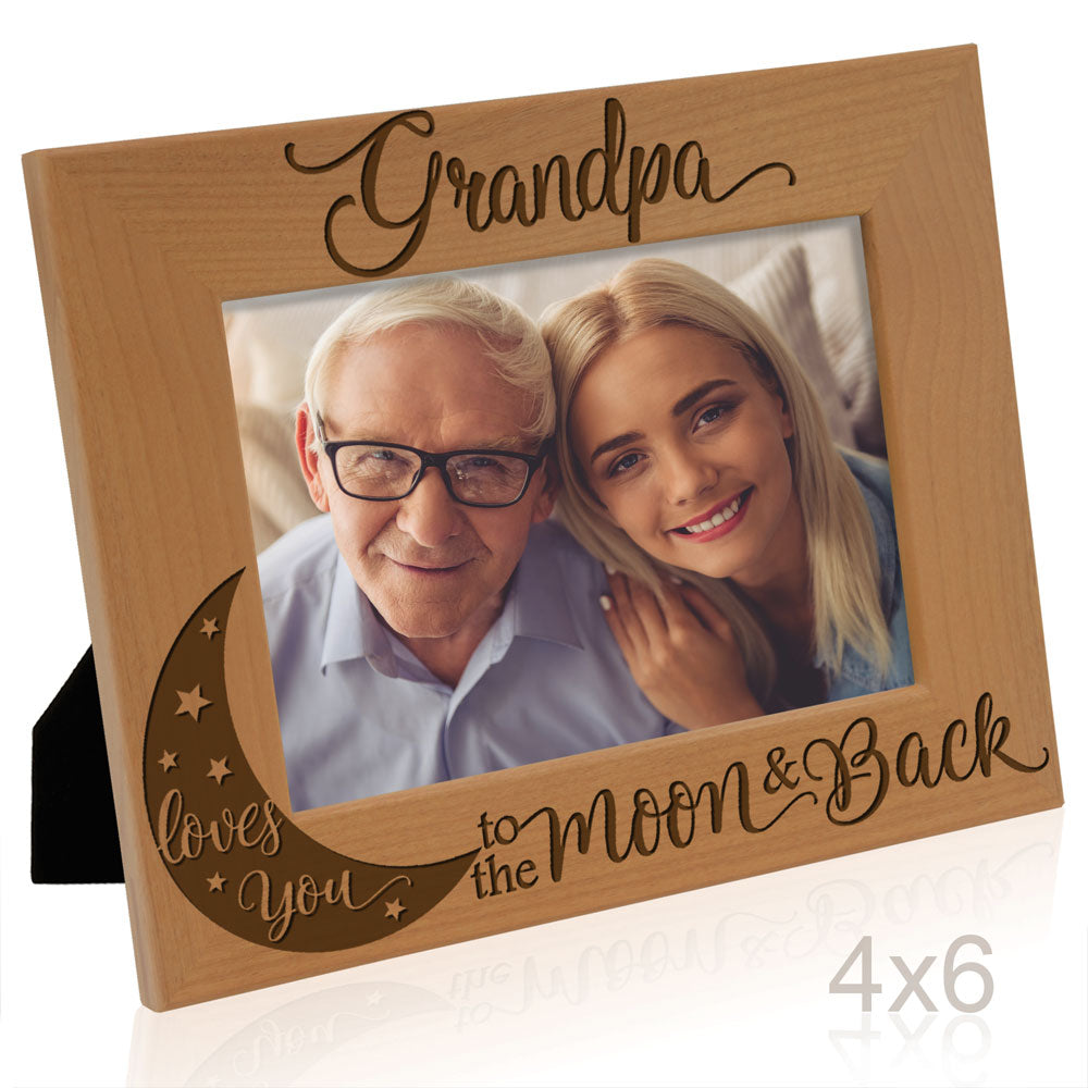 I Love You to the Moon and Back - Grandparents Frame