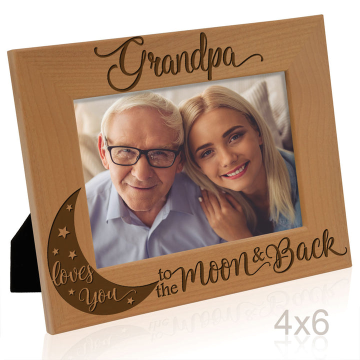 I Love You to the Moon and Back - Grandparents Frame